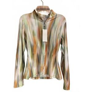 NWT Calia Golf Women's Long Sleeve Top - Vibrant Multicolor Design - UV